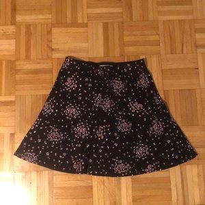 LOFT Floral Mini Skirt